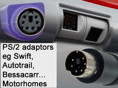 Swift / Autotrail / Bessacarr / Sargent Electrical compatible reversing camera adaptors