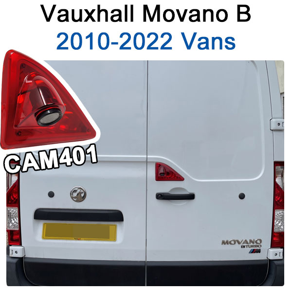 Brake Light Reversing Camera for Vauxhall Movano vans built 2010-2022