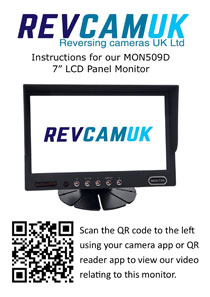 Instructions for reversing camera monitor display