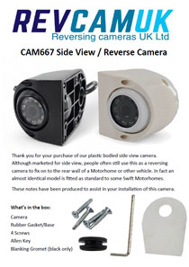 Side View Blindspot camera for vehicle instructions preview small image