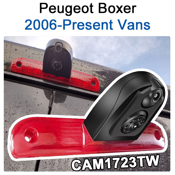 Twin Rear View + Reversing Camera for Peugeot Boxer 2006-Present vans