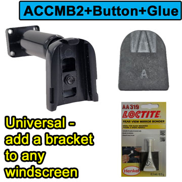 Universal windscreen mirror monitor bracket option image