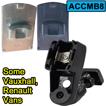 Windscreen Swan Neck Stalk Bracket to fit Vauxhall Vivaro and Renault Trafic Vans